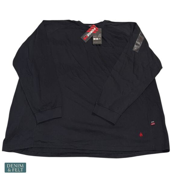 Forge FR Flame Resistant Black Long Sleeve Work Shirt 4XL HRC2 NFPA 70E NEW~NWT - Picture 2 of 8